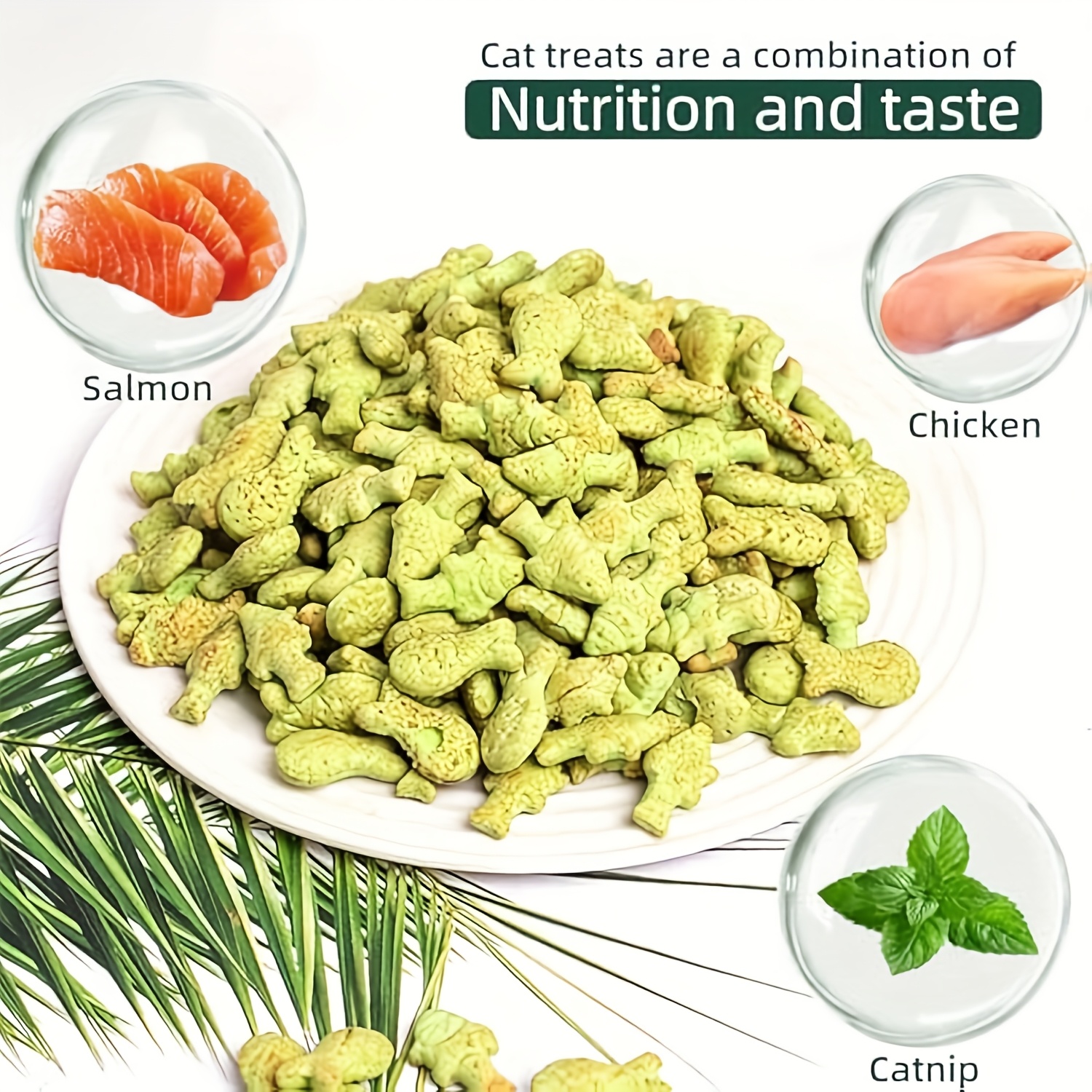 TEMU Natural Cat Treats - Herbal For Hairball Control, Digestive Support & - No Artificial Flavors, , Antibiotics, Food Attractants, Or Salt, Cat Treats|natural Cat Treats|herbal
