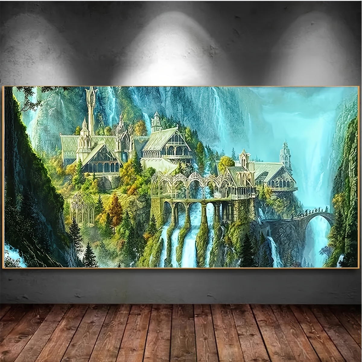 Snuqevc Colourful Castle Garden Diamond Painting Kits - Adult Diamond  Painting Round Gemstone Crystal Craft, 8x12Inch Artistic Aesthetic Painting  for