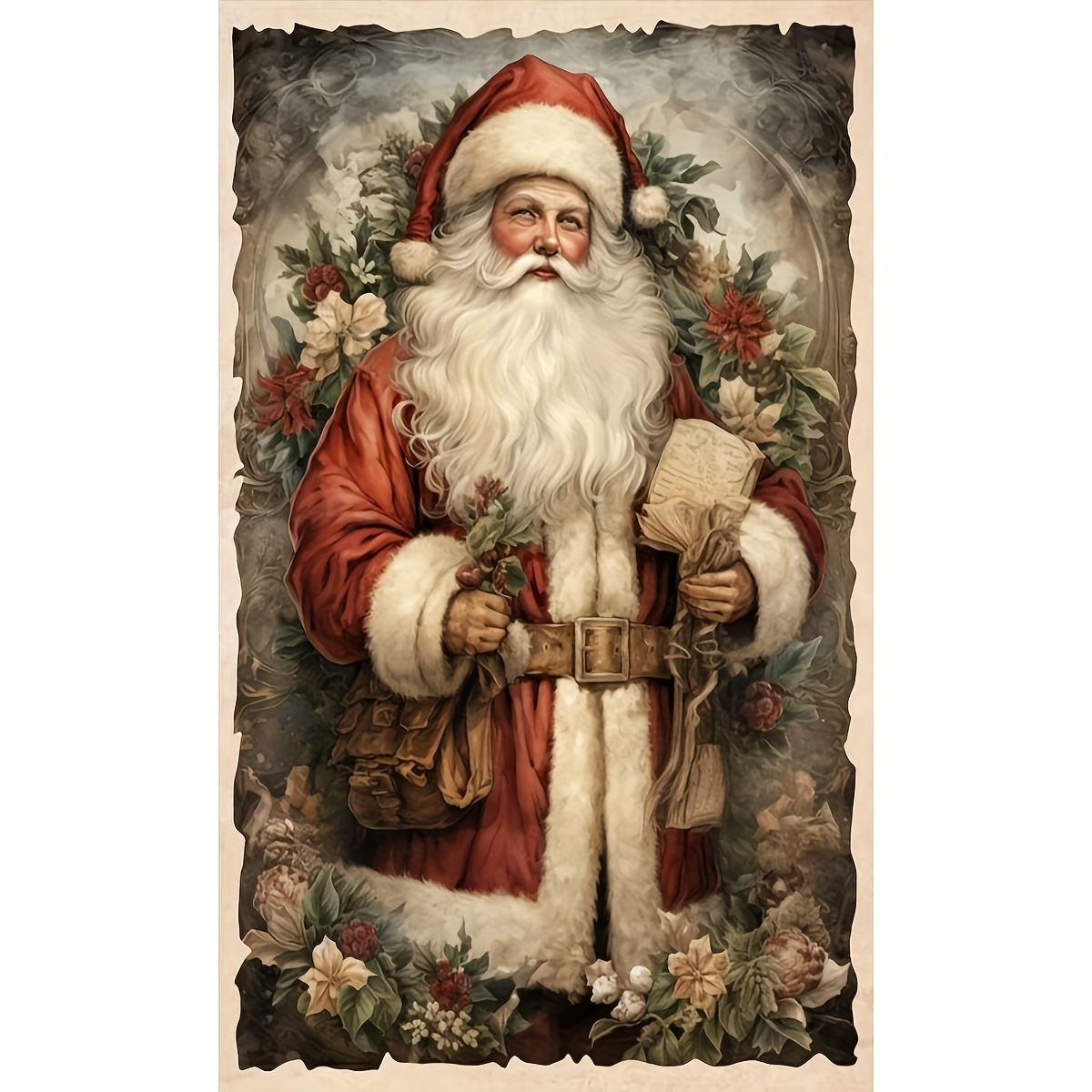 

Santa Claus 5d Diamond Painting Kit For Beginners - Large Diy Full Drill Art Set, Acrylic Gems, Perfect For Home Wall Decor & Handmade Holiday Gifts