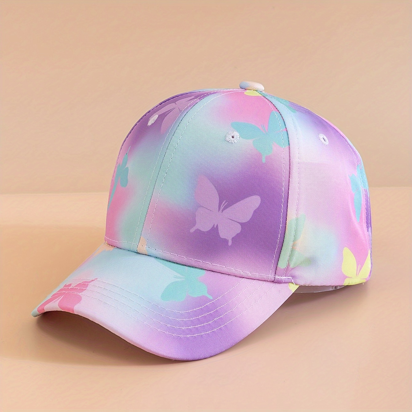 1pc Vibrant Tie-dye ' Baseball Cap With & - Lightweight, Breathable Polyester, 3, Perfect For School, Casual & Travel, Baseball Cap