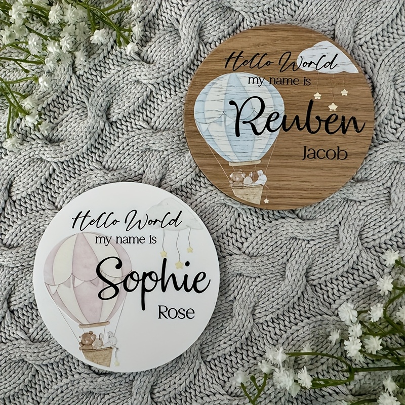 Customized Name Sign Keepsake Plaque