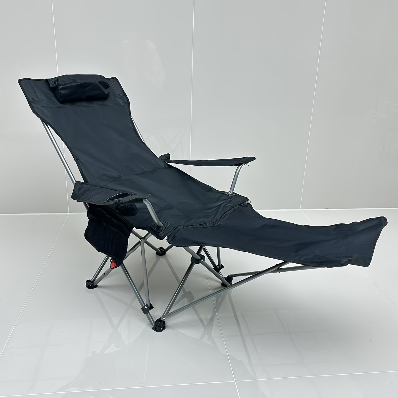TEMU Silla de Camping Plegable con Apoyabrazos - Reclinable Portátil para Actividades al Aire Libre, Soporta 245 lbs, Bolsa de Almacenamiento, Disponible en Negro, , - Regalo Ideal para Novio, Novia,