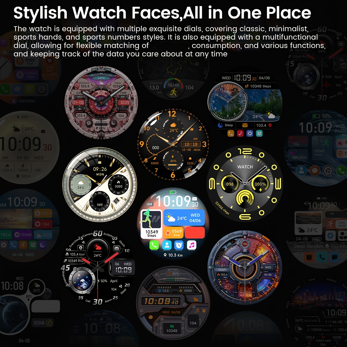 the 2025 new   pro smartwatch is   with a 3 86cm   high definition screen   wireless calling smartwatch gps sports trajectory 100   usb charging outdoor sports watch   alloy shell fitness   smartwatch details 9
