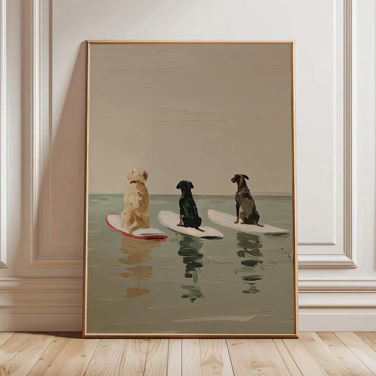 TEMU 2d Flat, 1pc Frameless Canvas - Modern Coastal -themed Wall Art Suitable For Living Room, Bedroom, Kitchen Decor - Reusable Suitable For