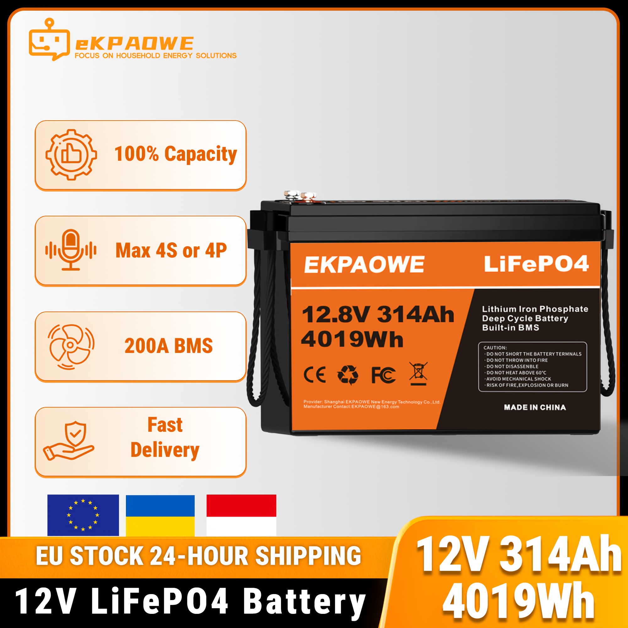 12v 100ah Lifepo4 Li- 10 Years Life, Compatible With Solar Charging For Rv, Camping, Solar Storage And Backup Power, Rechargeable Li-, Supply, Rechargeable Batteries, Rechargeable Batteries Lithium