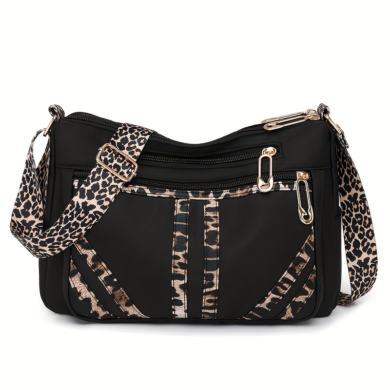 Image of Fashionable, Elegant, Simple, And Versatile Women's Crossbody Bag. Suitable For Daily Commutes, Travel, And . Leopard Print Single-shoulder Bag