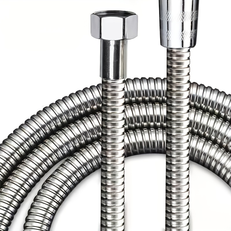 Image of 3-meter Reinforced Hose, 3-meter Extended Reinforced High Quality Stainless Steel Shower Hose, Water Heater Bathroom Shower Hose Wr