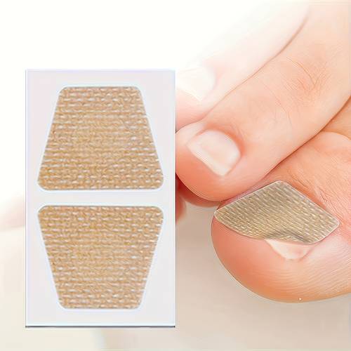 100 stuks olie nagelpleisters voor broze verdikte verkleurde gebroken teennagels, onzichtbaar draagbaar met schoenen, huidvriendelijke langdurige kleeflaag, dagelijkse voetbescherming, sterke nagels