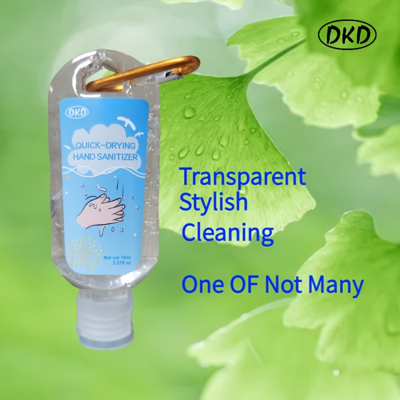 4pcs Golden Red blue Green Hook 70ml Hand Sanitizer Wash-free Cleaner for traveling outdoors