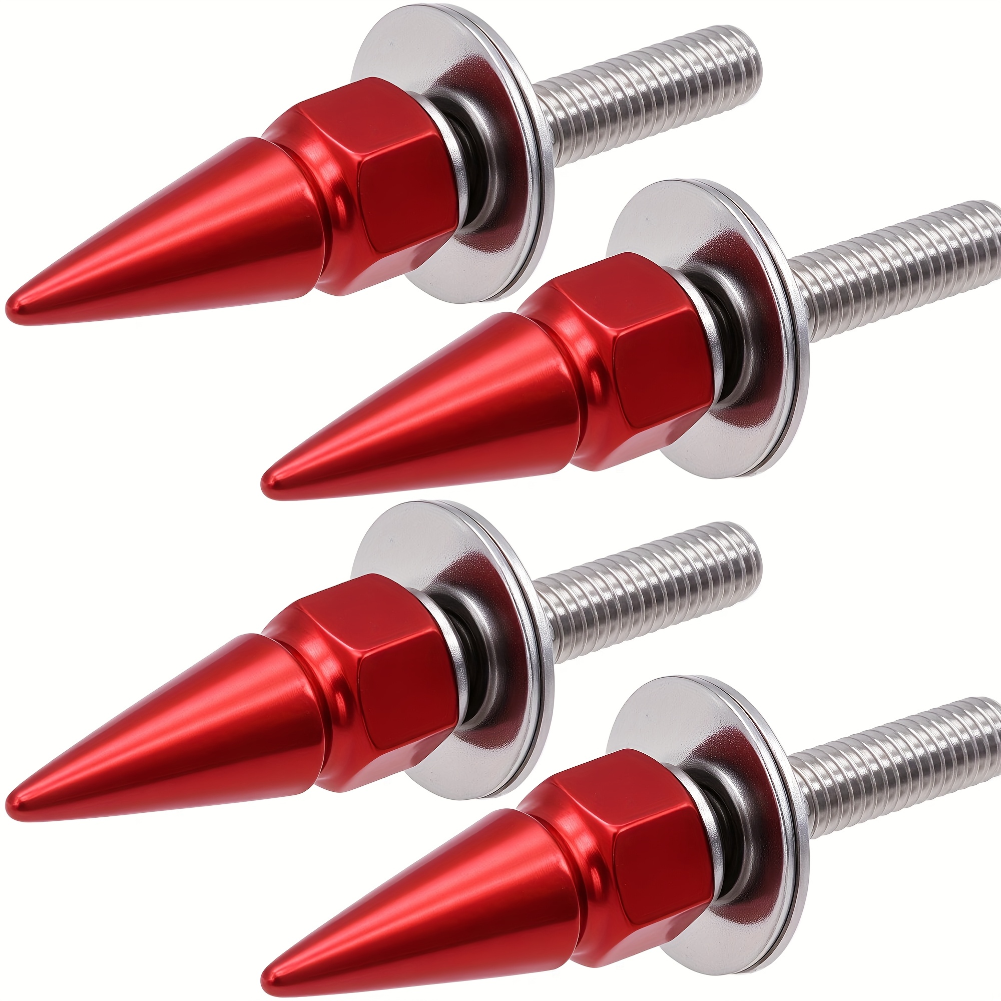 TEMU High-quality License Plate Screws, 4pcs - License Plate Frame Bolts For Most Cars, Trucks, Motorcycles - License Plate Fasteners