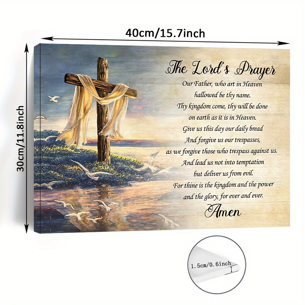 1pc wooden   canvas painting my god the   easter canvas wall decor   wall art prints with frame for living room bedroom home decoration festival gift for her him   the box 1