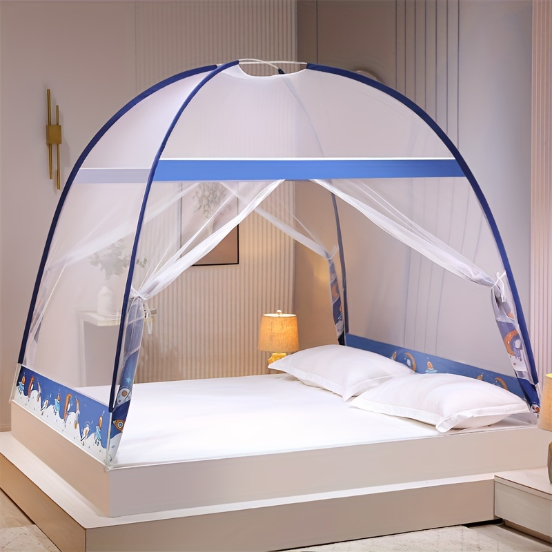 1pc   up mongolian   mosquito net for bedroom easy   setup   large space cartoon design anti mosquito tent bed canopy dustproof home decor shield suitable for students families details 16