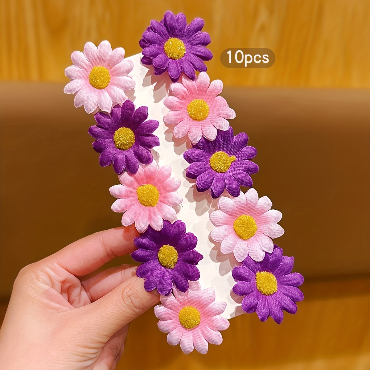 Image of 10pcs Girls Hair Clip Set - Mixed Colors Of White, Pink, Purple, And Yellow , Suitable For Daily Use And Special Occasions, Damage- Accessories, Headwear | Hair Clips | Stylist Essentials