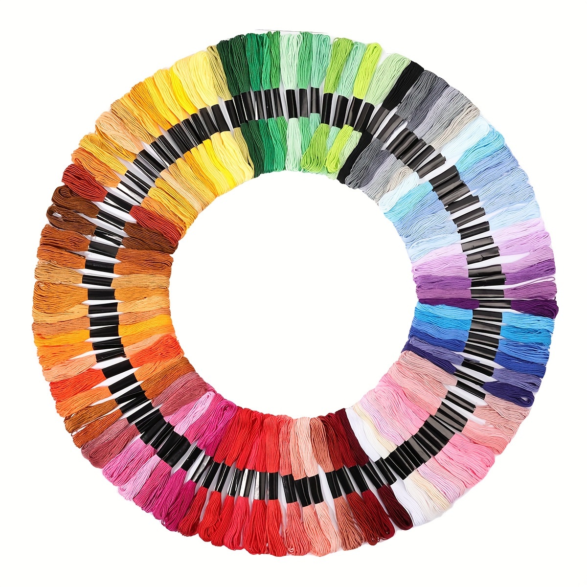 

100 Pack Embroidery Floss Mixed Color Set, Cotton Cross Stitch Threads For Diy Handmade Crafts, Ideal Gift For Embroidery Lovers And Cross Stitch Enthusiasts