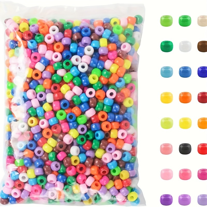 700pcs Multicolored Pony Beads for Jewelry Making