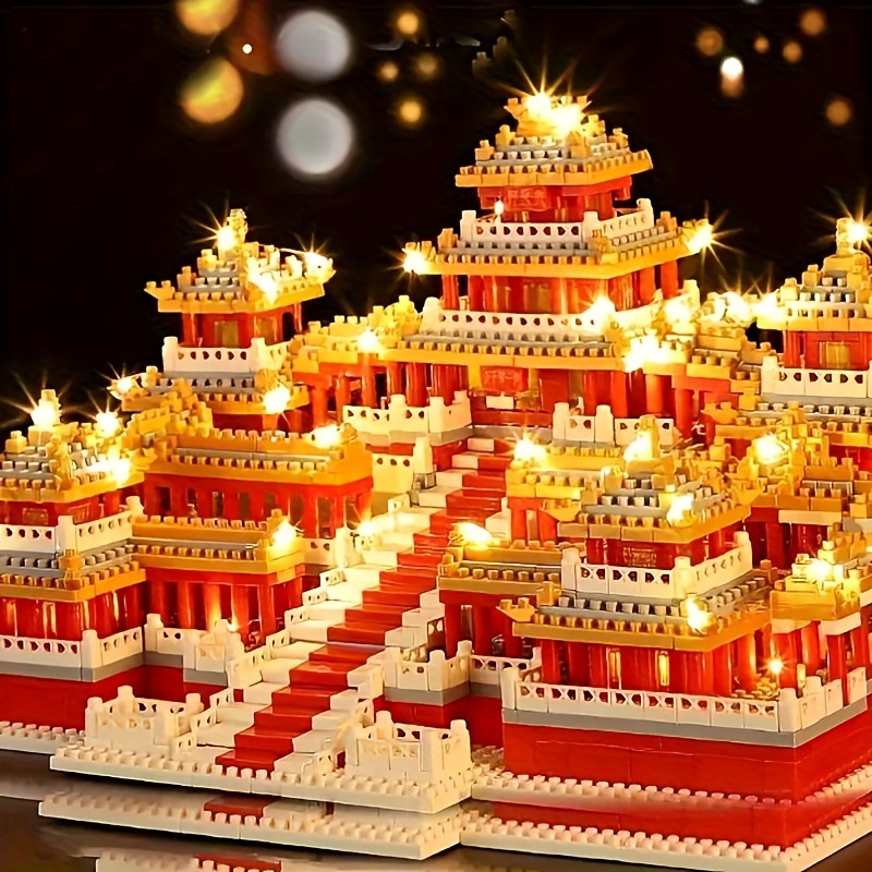 

2000pcs+ Chinese Architecture Building Blocks Without Lights, Large-scale Set, Tower West Lake Trees Diy Construction Bricks, Christmas Toys For Adults, Gifts Box