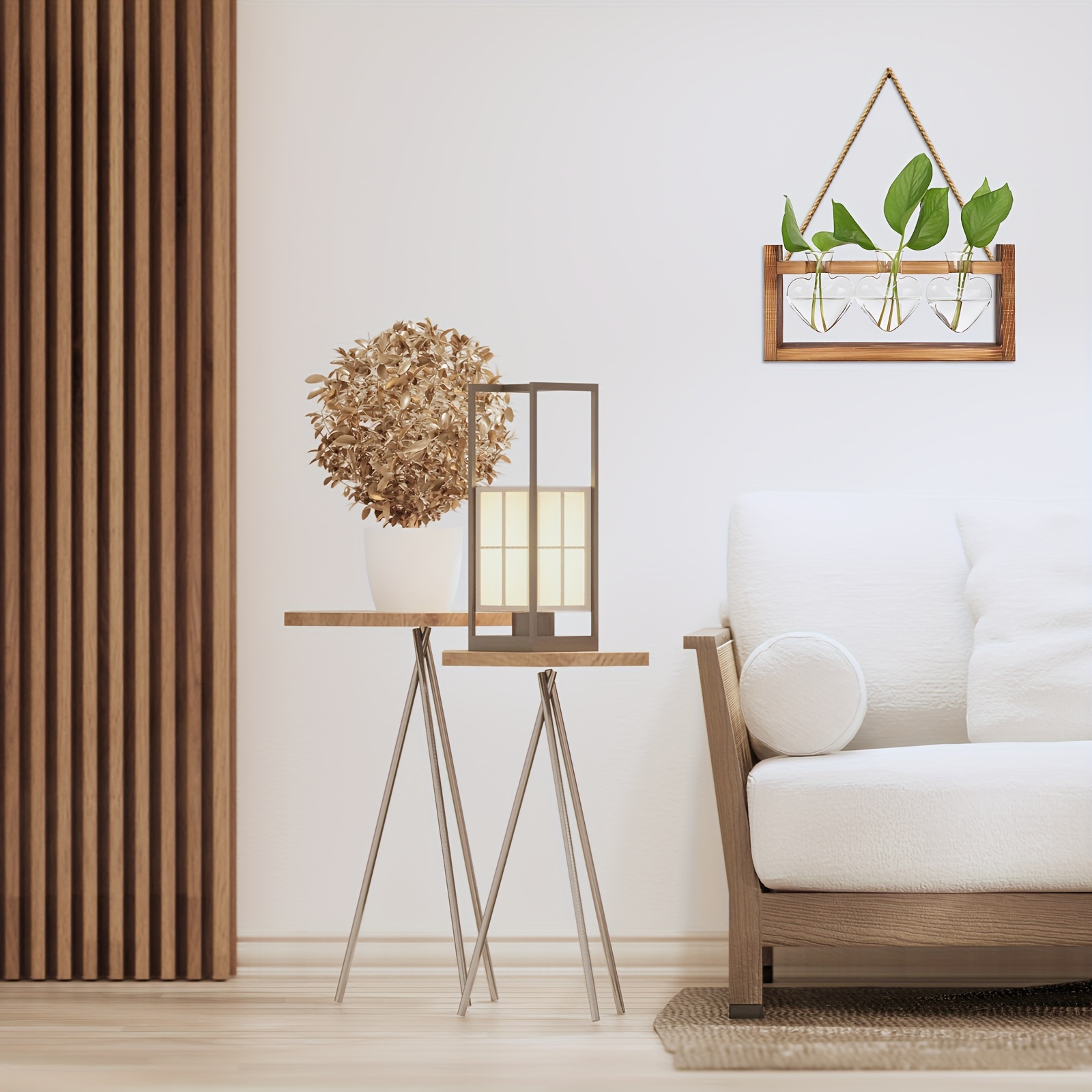 Plant Terrarium With Wooden Stand, Plant Propagation Stations With