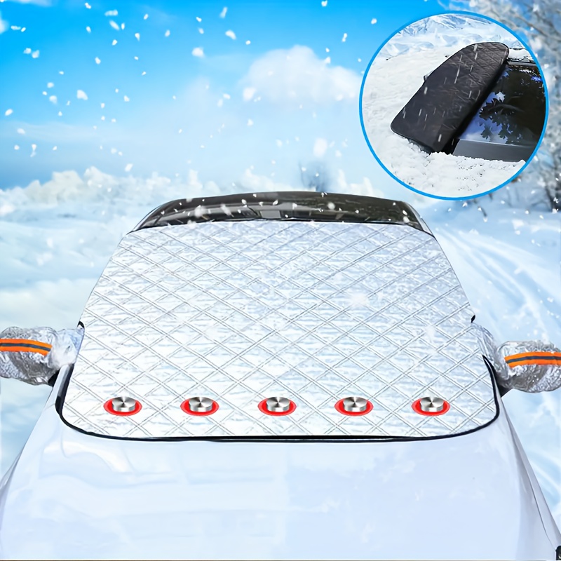 

Pare-soleil Magnétique pour Voiture Multi- & Couverture de Neige - Épaissi pour l'Hiver, Protection contre le Gel, Convient à la Plupart des Modèles