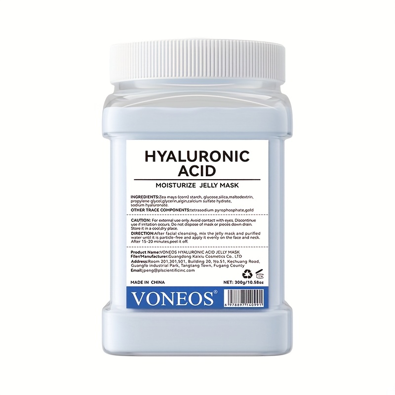 TEMU Hyaluronic Acid Jelly Mask Powder - Deep Cleansing, Oil Control, Moisturizing, And Firming - Christmas Gift