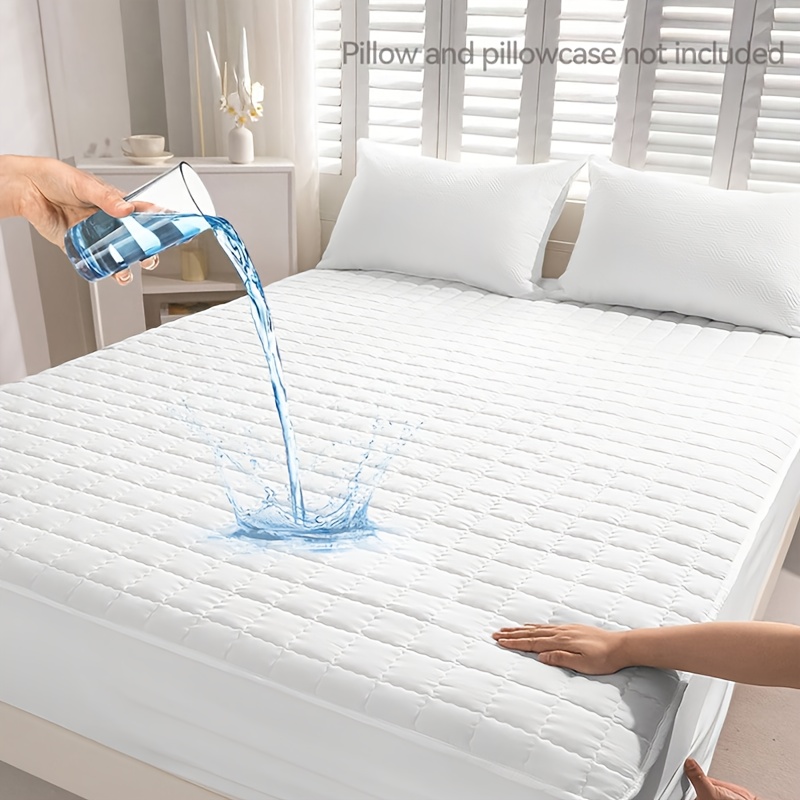 TEMU 1 lenzuolo con angoli in tessuto impermeabile a , protezione per riutilizzabile, traspirante, per camere da letto, dormitori e stanze degli