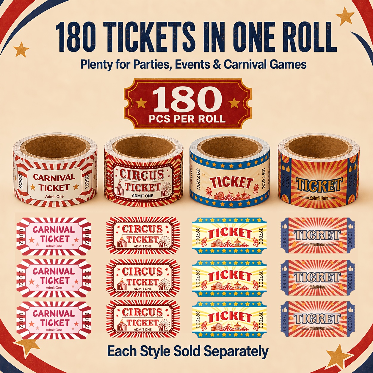prize ticket sold on Temu United States