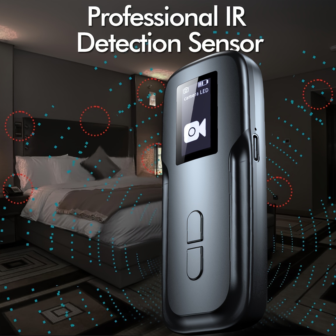 Tecno-10 Innovacion Hidden Camera Detectors Spy Camera Detector For Hotel, Travel, Office, Meeting Rooms, Spy Camera Finder Locates