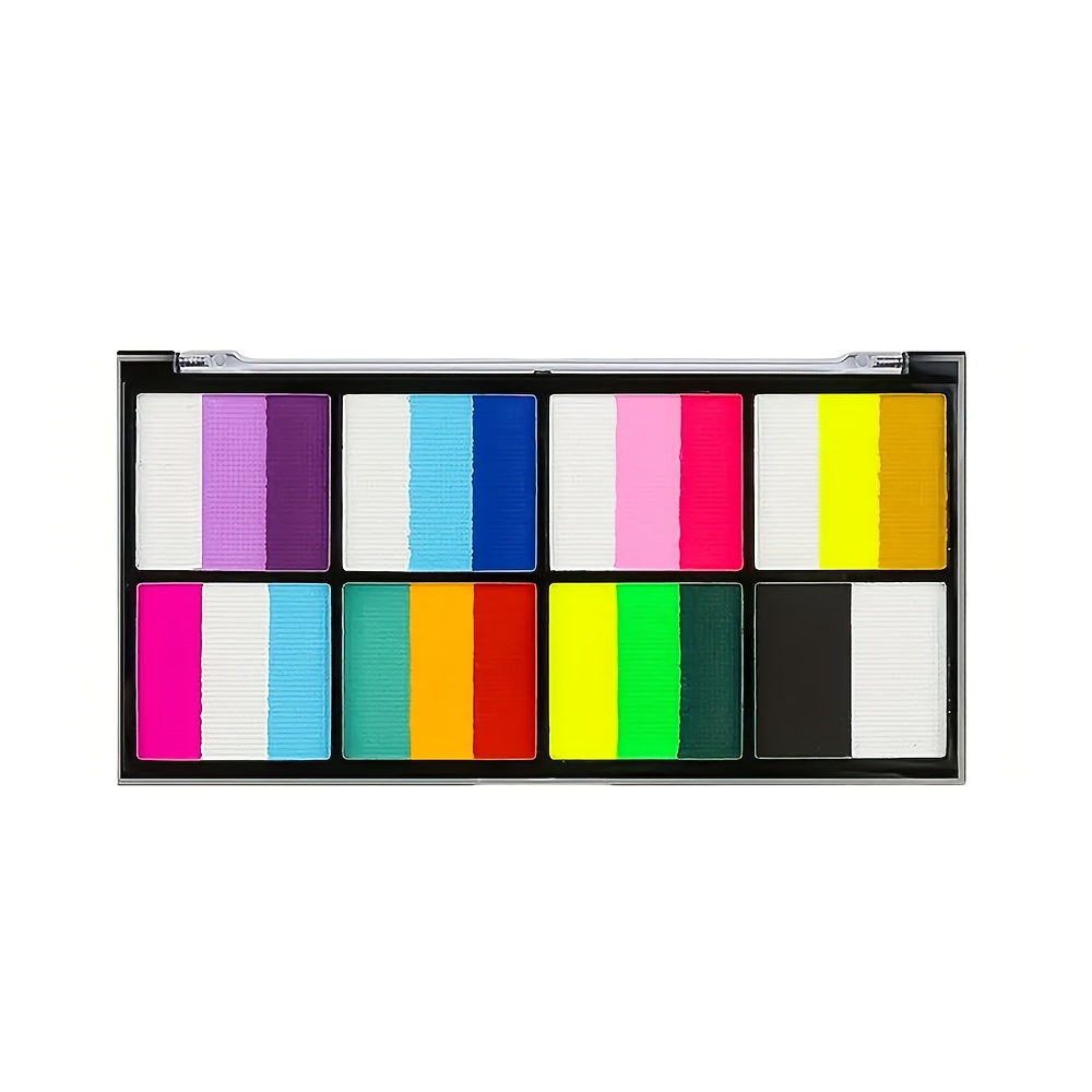 Image of 8-panel Water-based Body And Face Painting Palette, Suitable For Art, Halloween, Stage Performances And Parties, Professional Facial Painting Set, Multiple Colors