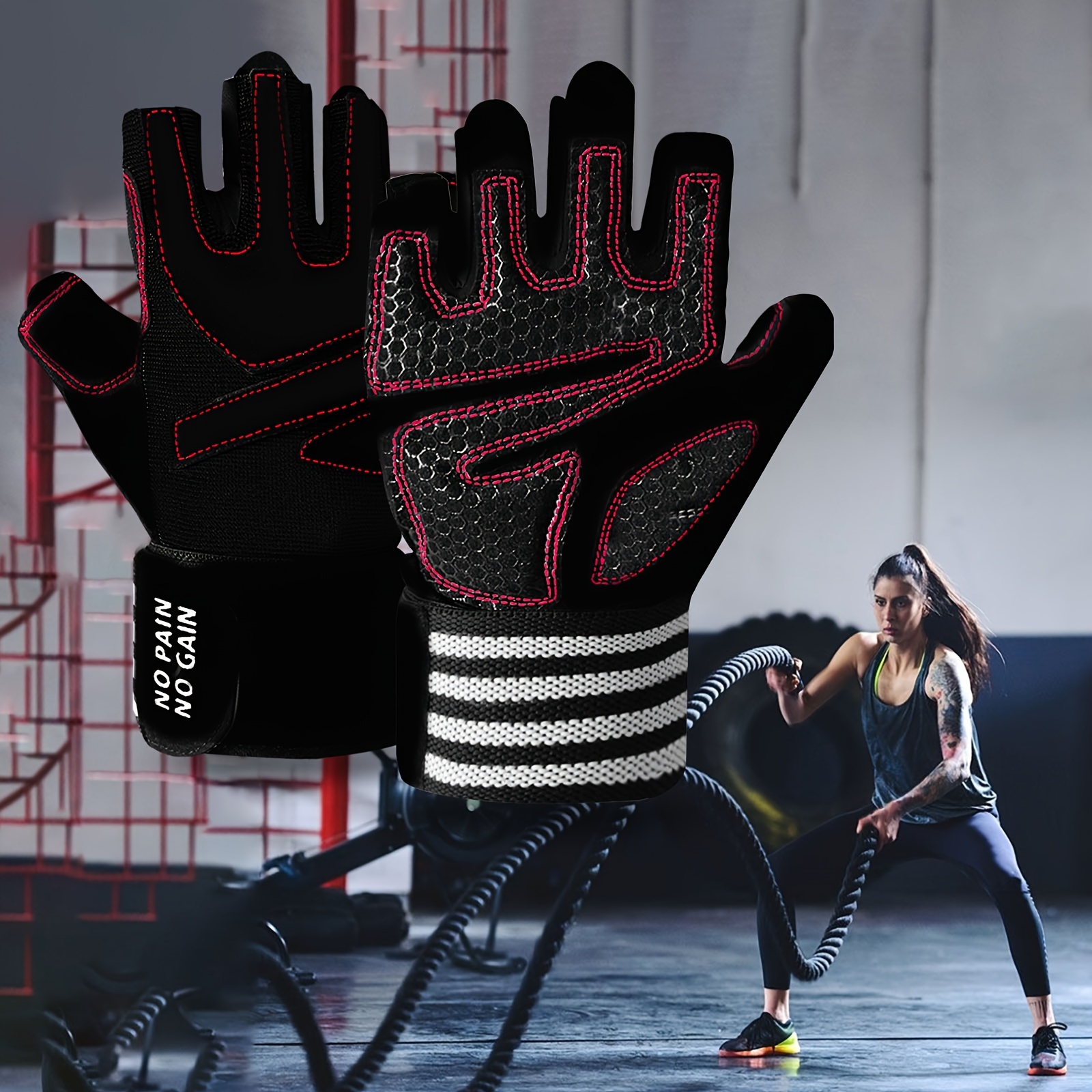 Guanti Da Palestra Uomo Donna | Traspiranti, Con Palmo In Silicone Antiscivolo, Per Sollevamento Pesi E Fitness