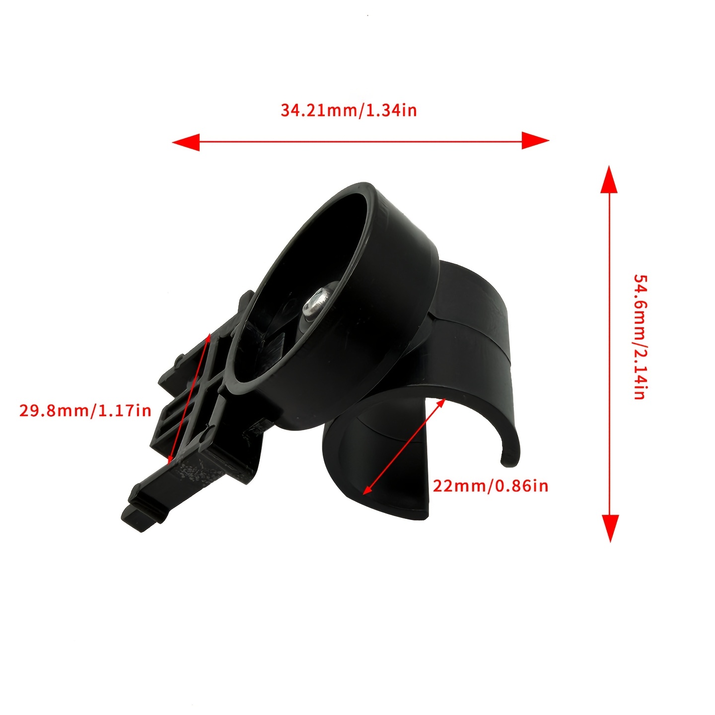 TEMU Clip per luce , staffa tattica per torcia, supporto luce , clip per cappello , fibbia clip universale plug-in, 3 supporti per luci