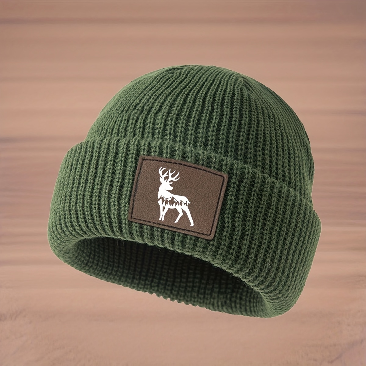 TEMU Chapeau Tendance avec Motif Décoratif Facile à , Bonnet Tricoté Unisexe, Chapeau de Ski , Chapeau Anti-Froid Tendance, Chapeau Pullover Léger
