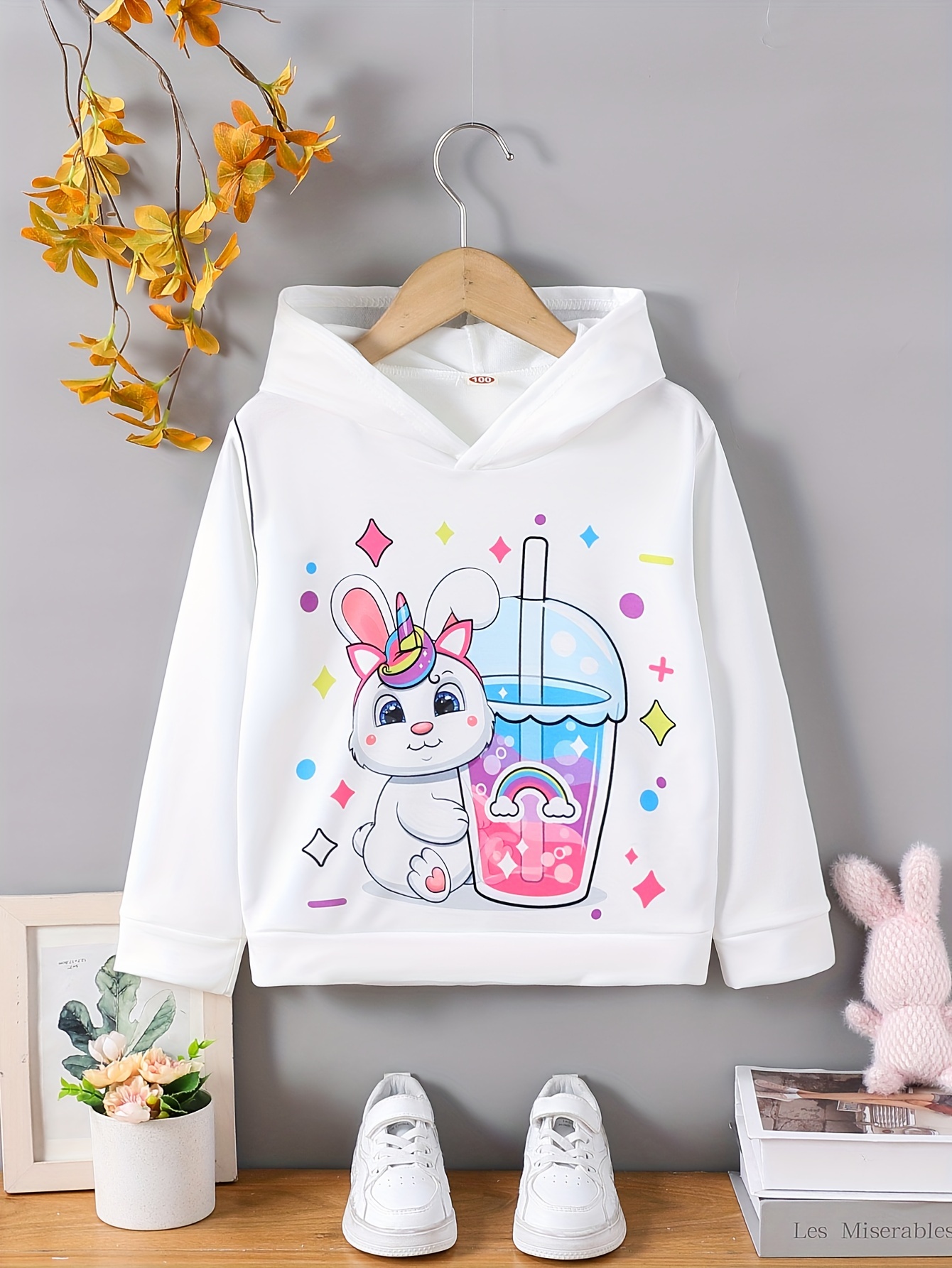 Cute Girls Hoodies Floral Letter Y Print Cozy Fall winter Temu