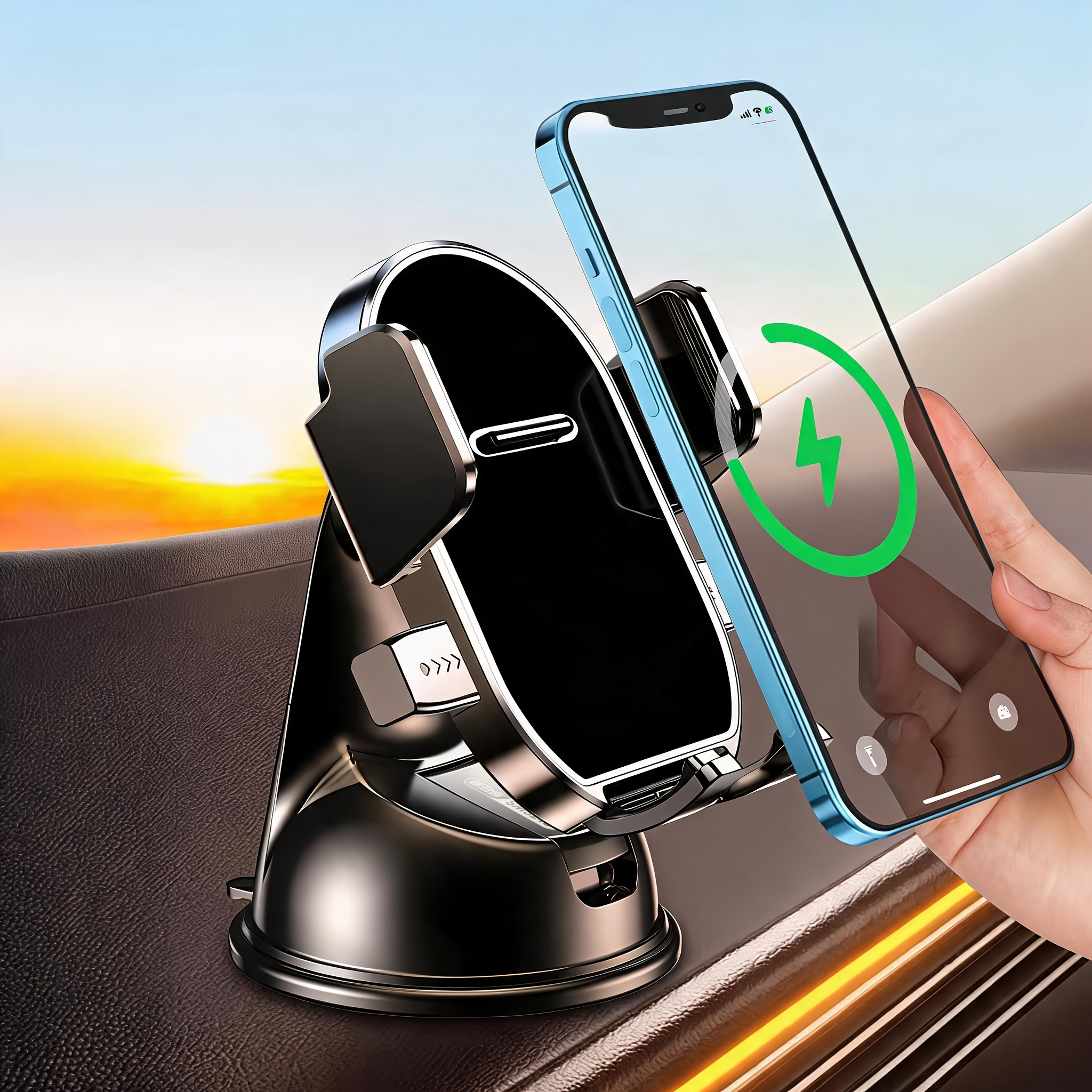 TEMU Car Dashboard Suction Cup Phone Holder, Secure Anti Shake, 1 And , High Temperature Resistant Trace Free, Universal Auto Navigation Phone Stand