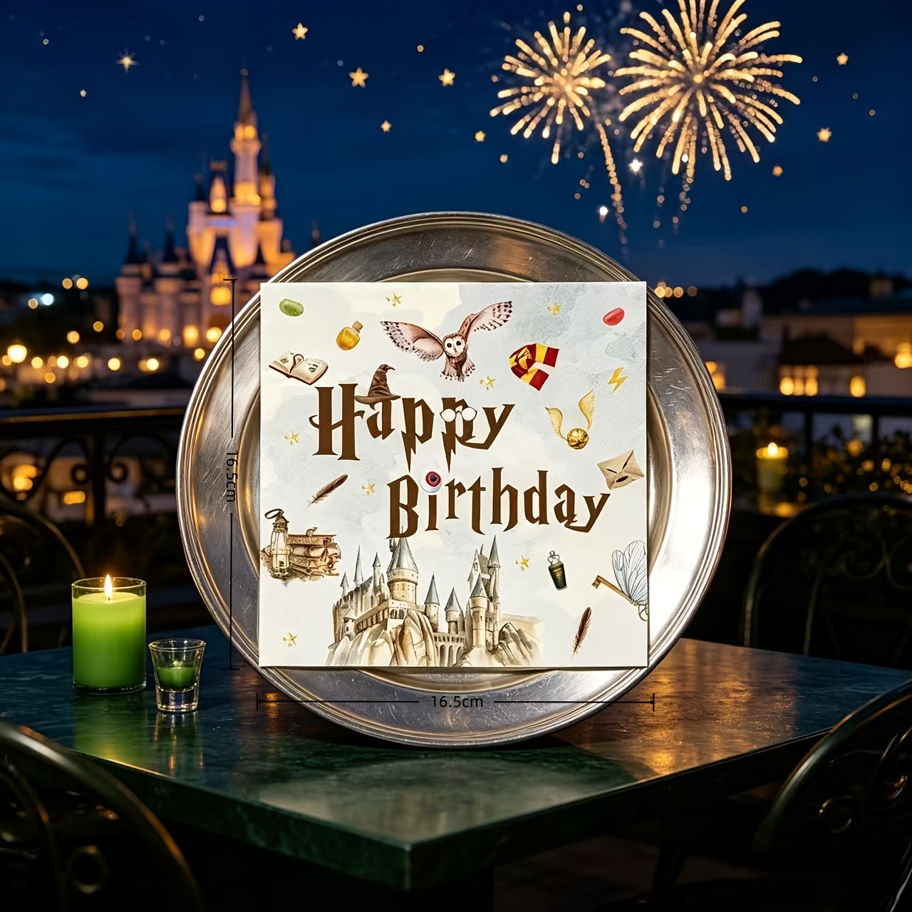 TEMU 20-pcs Harry Potter Series Party Napkins, Birthday, Reward, Back-to-school Gift, Christmas Gift, The For Harry Potter Fans, Suitable For