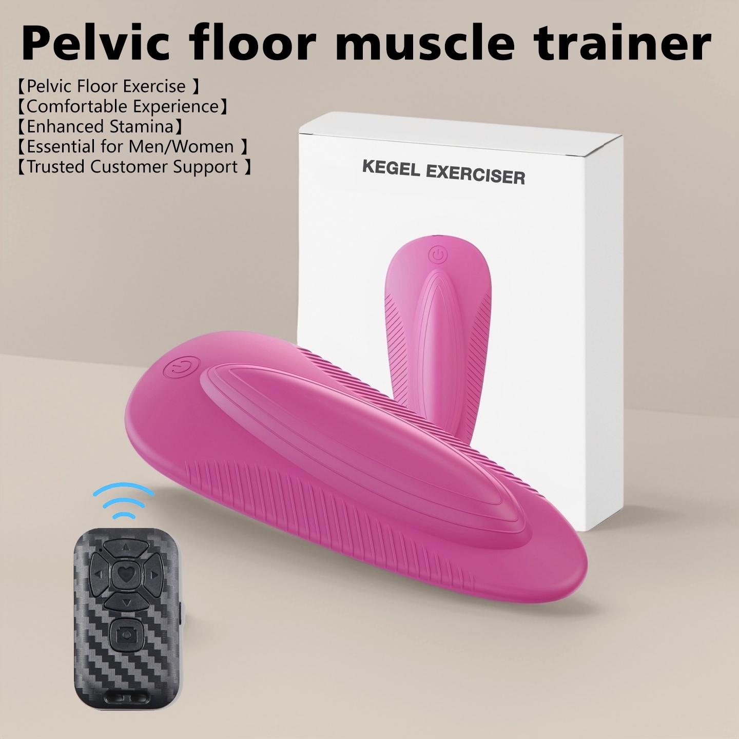 Rechargeable Electric Device for Pelvic Floor Muscle Training, Featuring  Multifunctional Adductor Massage And Strength Enhancement