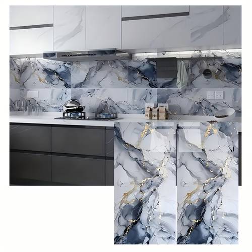 20 40pcs 3d marble peel and stick wall tiles easy to apply waterproof and easy to clean for kitchen backsplash bathroom decor living room bedroom pvc material