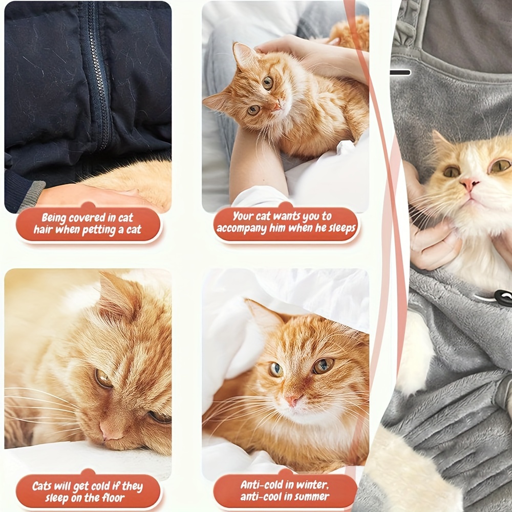 Nid pour chat, bavoir, vêtements anti-peluche avec trous, tablier pour chat, vêtements spéciaux pour chat
