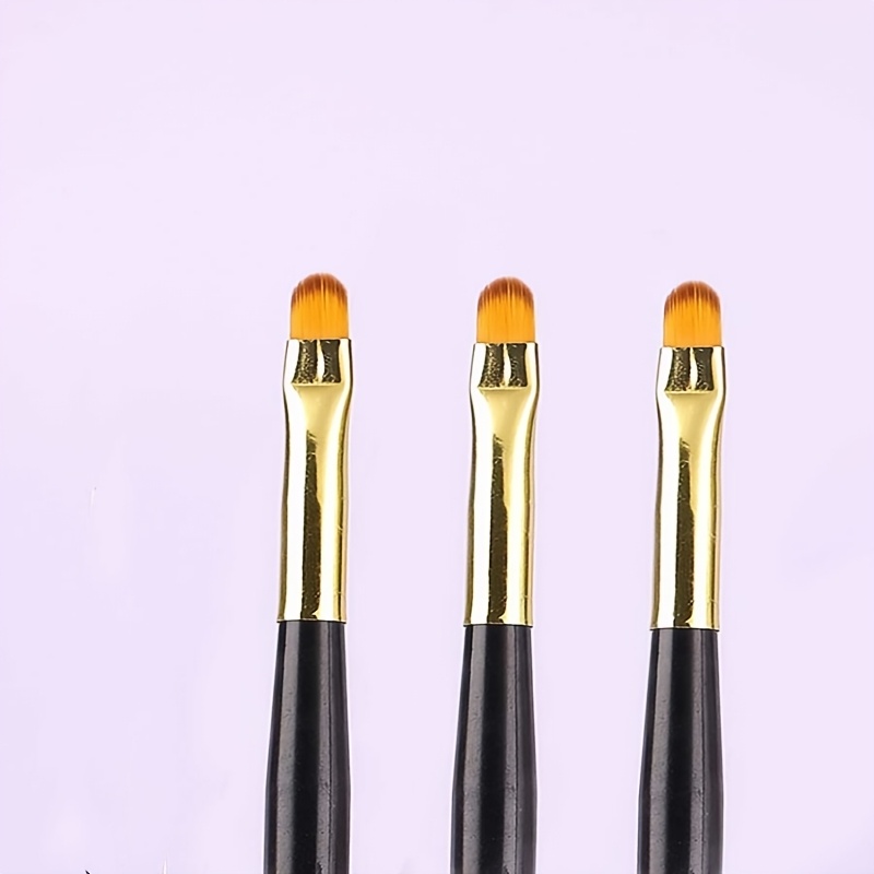 1/3pcs Gel Brush, Acrylic Nail Art Pen, Builder & Painting Tool, Nail Extension Sculpting Brush, Manicure Accessory