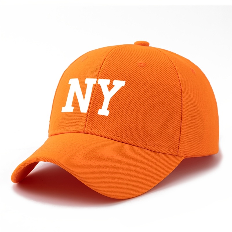 TEMU A Unisex, Fashionable, And Versatile Printed Ny Letter Baseball In Slate Blue. This Classic, Lightweight Outdoor Baseball , As A Trucker Hat, Is