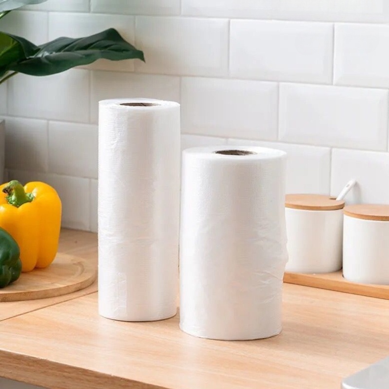 100pcs pe material food grade storage bags versatile leak proof seal for freshness ideal for kitchen refrigerator microwave use transparent easy to handle roll design
