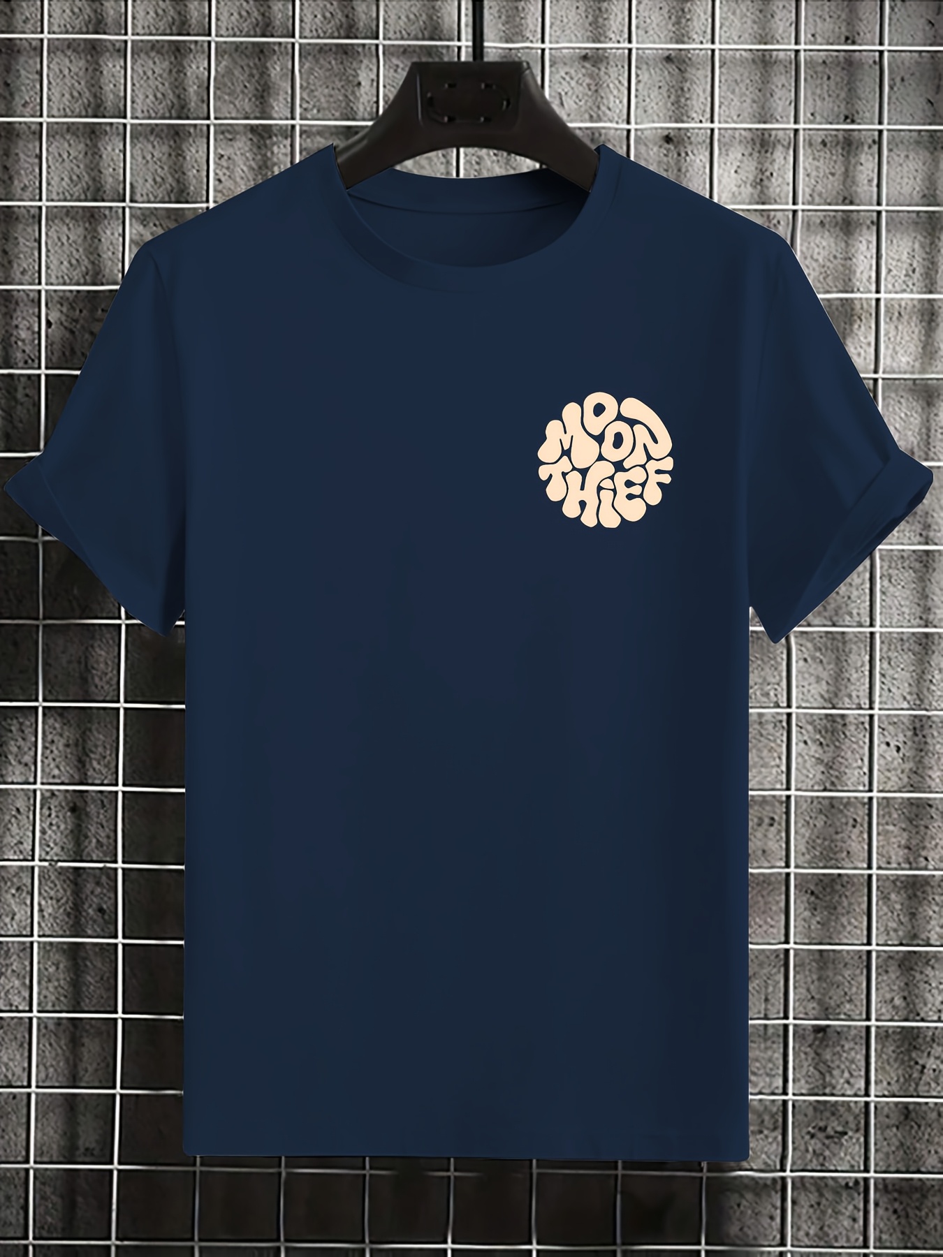 T-shirt homme rétro en coton pur coupe ample confortable été_voghion.com