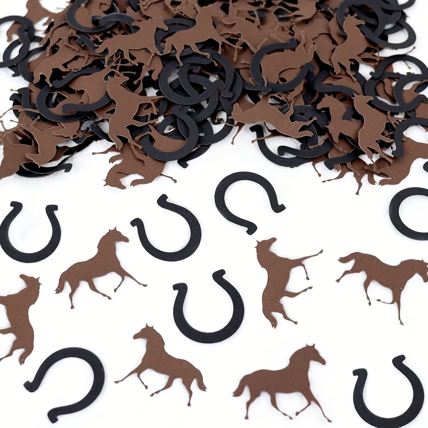 

100pcs Cowboy-themed Horse Confetti - Birthday Parties & Table Decorations