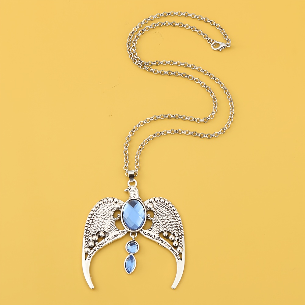 E-shop Harry Potter Ravenclaw's Krone Edelstein Eingelegte Einfache Vielseitige Auto Auto Anhänger Schmuck Perfektes Geburtstags- Weihnachtsgeschenk,