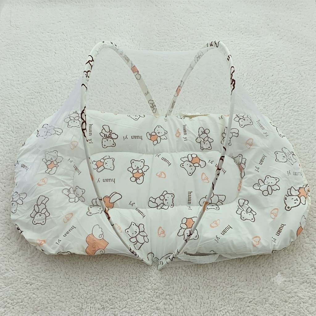 Image of Baby Net, No Installation Required, Padded Children's Bed High-density Net, Foldable Maternity And Infant-specific Net, Convenient Folding Net For Maternity And Infant Travel
