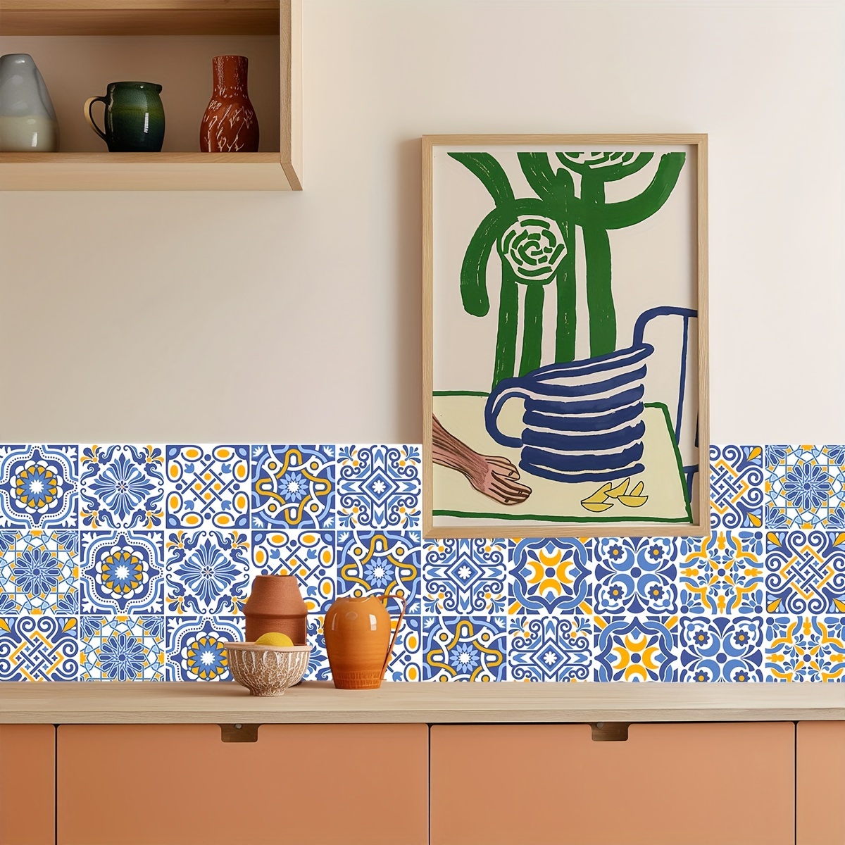 Wandkings Fliesenaufkleber 20x25 Cm - 20 Stück Schwarz Seidenmatt