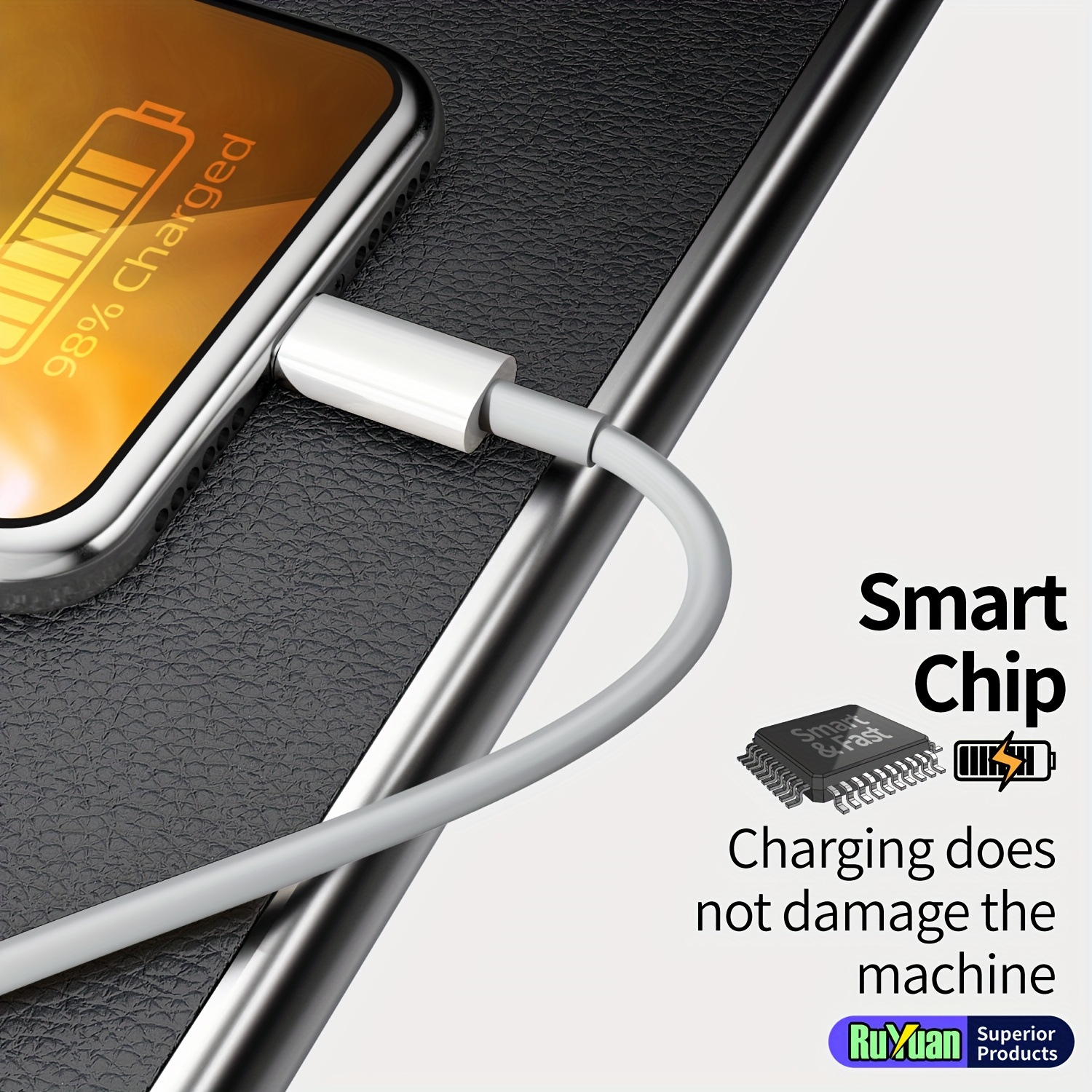 Data Cable USB to Lightning Fast Charging Cable for iPhone