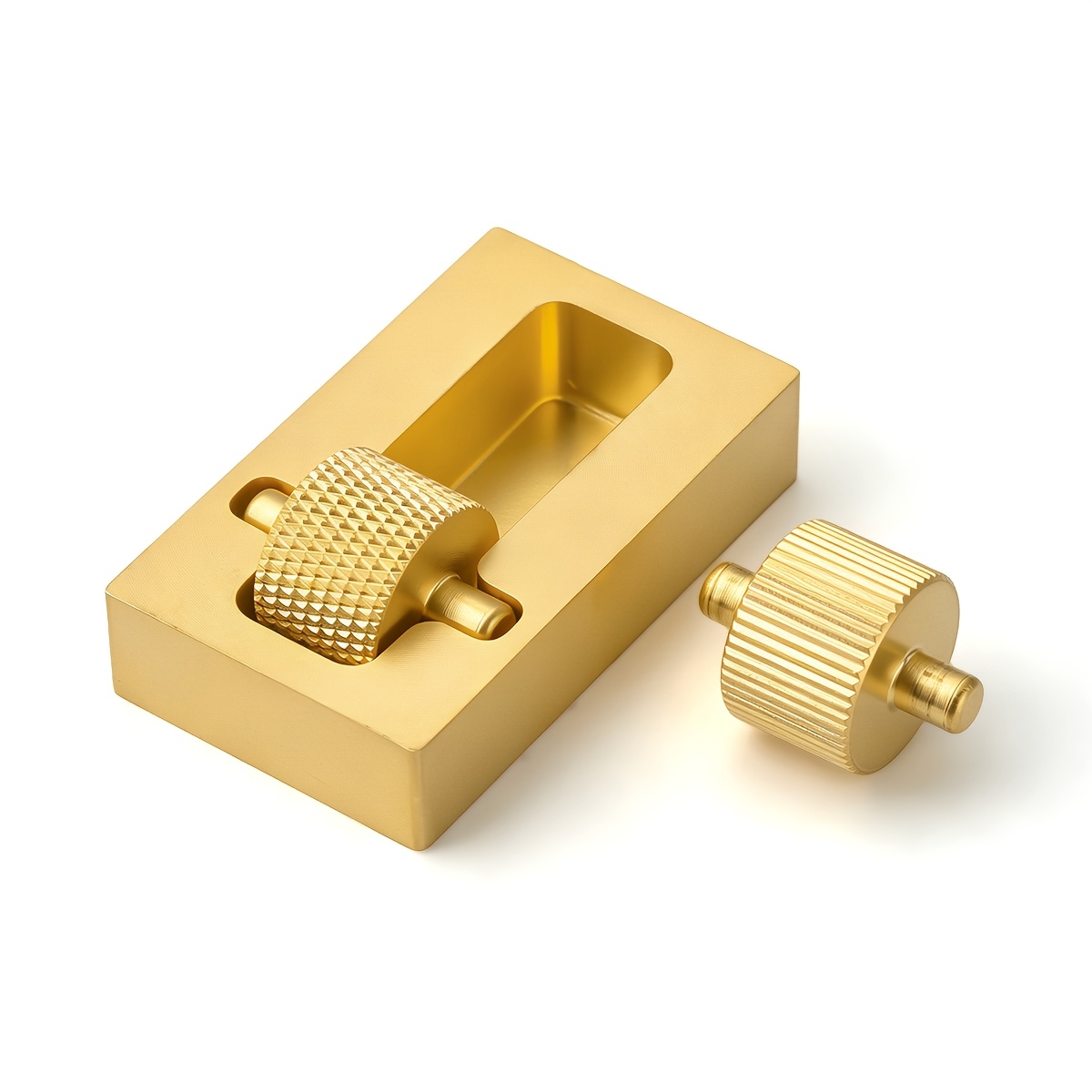 TEMU Boîte d'huilage pour bord de cuir en laiton Hobbyworker, outil de rouleau de peinture pour bord de cuir pour bricolage, applicateur de teinture