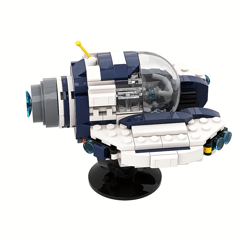 308pcs Sea Moth Model Building Blocks Toy Gray ABS Plastic Ideal Gift