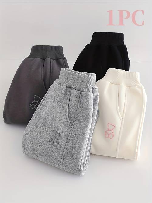 1pc athletic sweatpants big kids trendy trousers casual pants girls pants spring autumn outer wear new style for outdoor