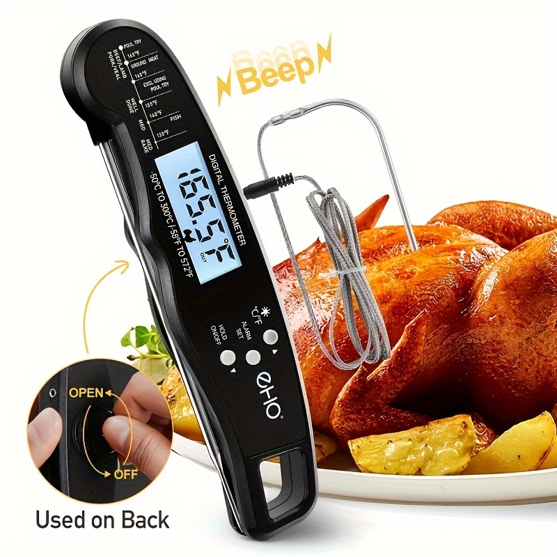 Termómetro digital portátil para barbacoa de lectura instantánea Barbacoa  Carne Medición de temperatura Cocina Herramienta de cocina