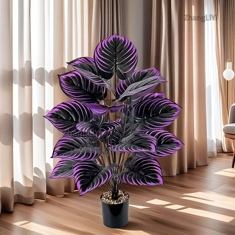 

Elegant Artificial With Leaves - Home Decor, For All & Holidays (valentine's, 's, Christmas, Day) - Freestanding, No Container Needed, Freestanding Plant|elegant Foliage| Plastic, Decor